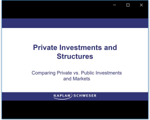 2025 CFA Schweser Videos Level 3 + Workbook Private Market Pathway