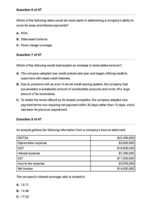 CFA 2026 Level 1 Salt Solutions Question Bank and Mock Exams