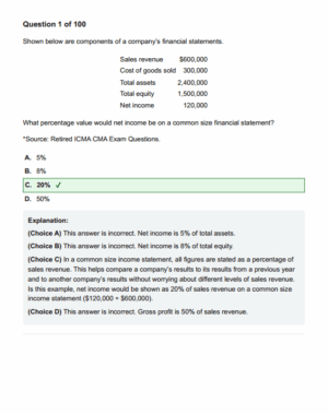 2026 CMA Part 2 UWorld Mock Exams