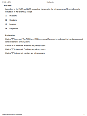 CMA 2024 Becker MCQs Part 1