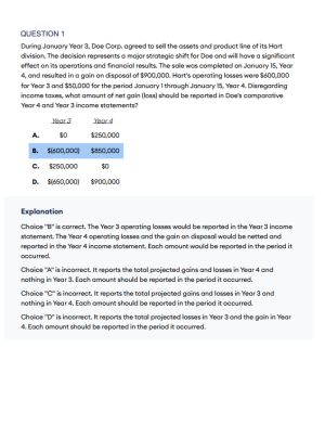 CPA 2024 Becker FAR Multiple Choice Questions (MCQs)