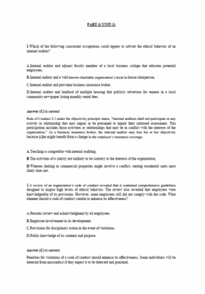 Gleim CIA Part1 MCQs